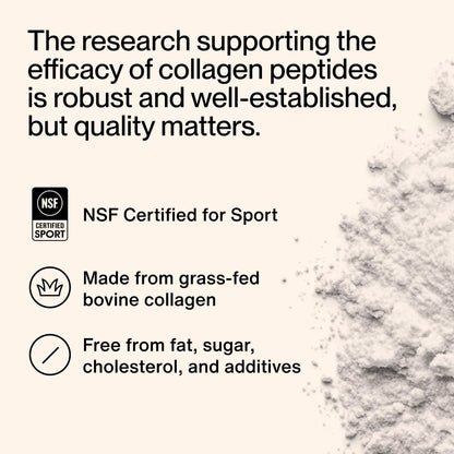 Momentous Grass-Fed Collagen Peptides Powder - Collagen Protein Powder with Fortigel & Vitamin C for Hair, Skin, Nails, & Joint Health Support - NSF Certified for Sport - Packaging May Vary