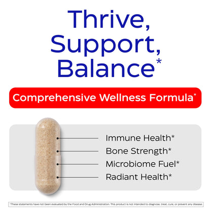 Enzymedica Vitamin D3 and K2 Supplement Caps for Men & Women - VIT D3 5000 IU & VIT K2 MK-7 90 mcg, Immune & Bone Health Support, Features Shitake Mushrooms & Prebiotic Fiber, Vegan - 60 Capsules