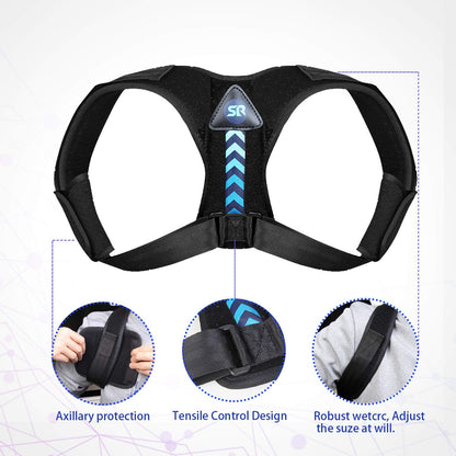 SR SUN ROOM Posture Corrector For Men And Women- Adjustable Upper Back Brace