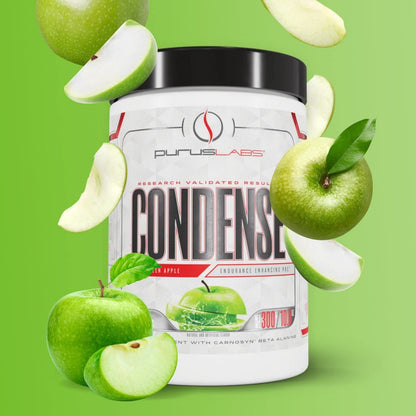 Purus Labs CONDENSE PreWorkout Powder, 40 Servings (Crisp Green Apple)