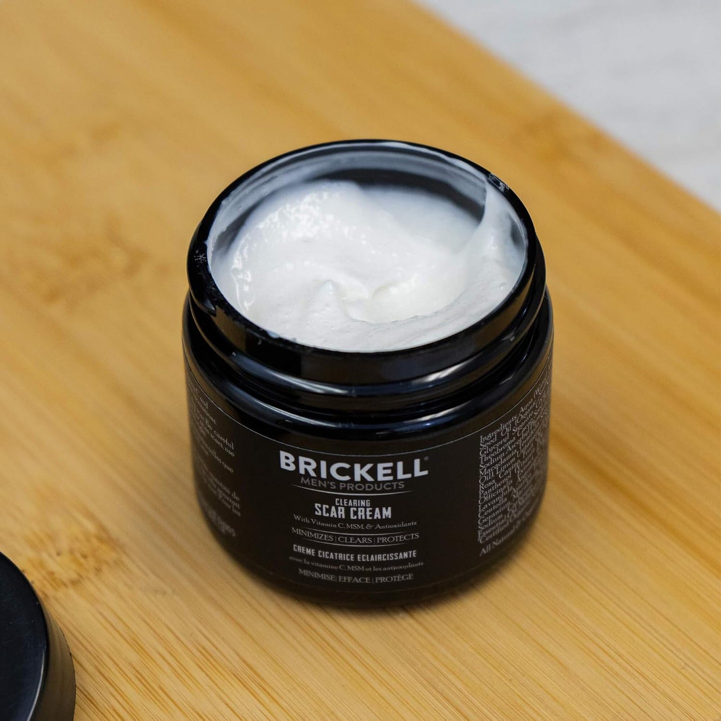 Brickell Men's Clearing Scar Cream for Men, Scar Clearing Cream to Reduce the Appearance of Scars and Even Skin Pigmentation, With Aloe, Vitamin C, and Vitamin E, 2 Ounces, Scented