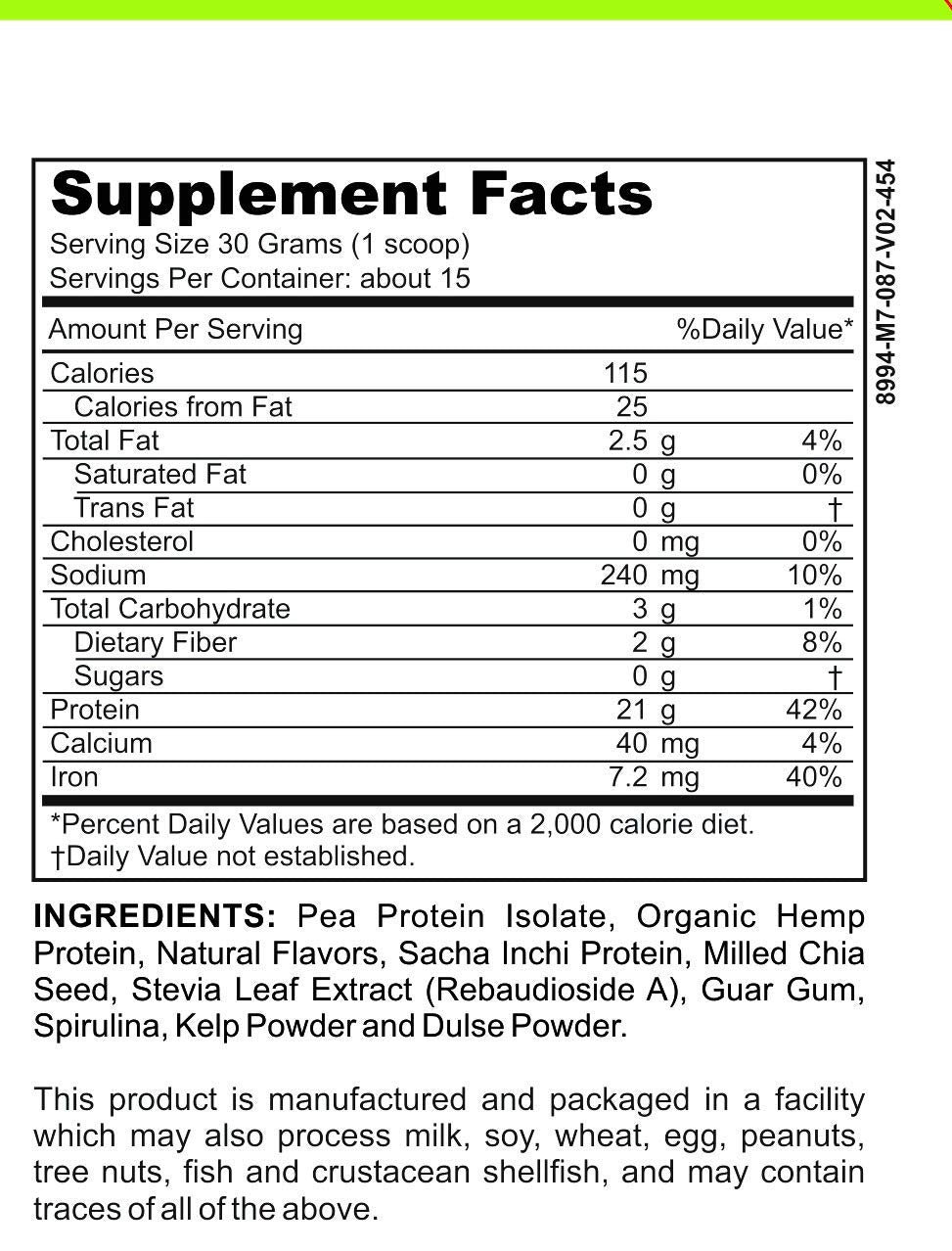Low FODMAP Certified Elemental Vegan Protein Powder IBS & SIBO Gut Friendly Gluten
