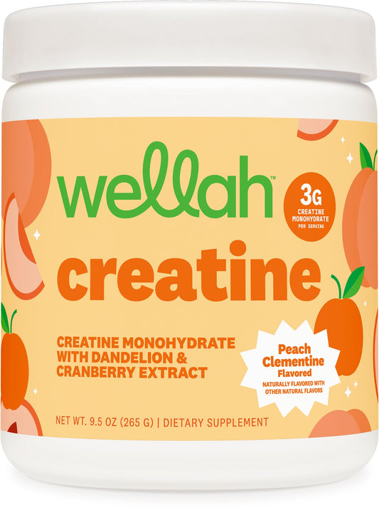Wellah Creatine for Women - Creatine Monohydrate with Dandelion & Cranberry Extract (50 Servings, Strawberry Lemonade) | Creatine Monohydrate with Dandelion & Cranberry Extract