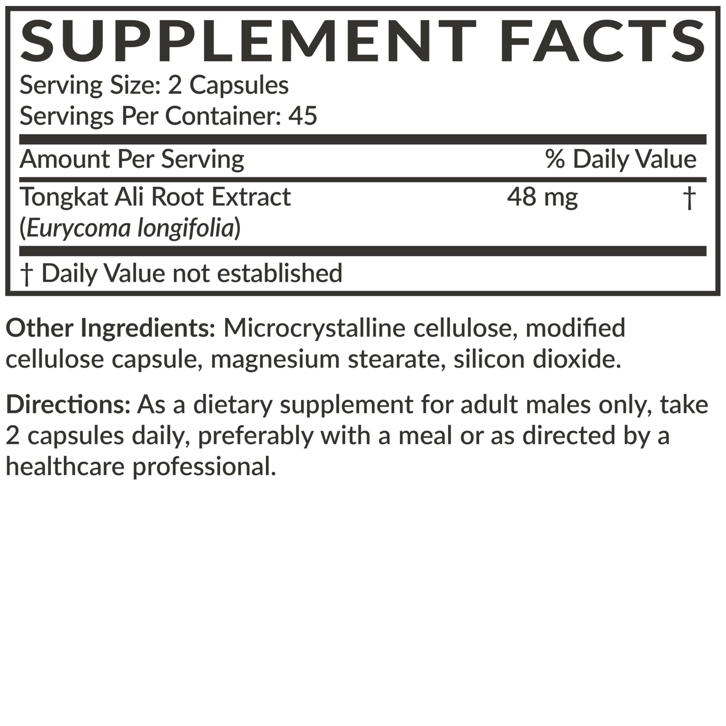 Futurebiotics Longjack Tongkat Ali Extra Strength Energy & Stamina Support - Non-GMO, 300 Vegetarian Capsules