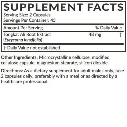 Futurebiotics Longjack Tongkat Ali Extra Strength Energy & Stamina Support - Non-GMO, 300 Vegetarian Capsules