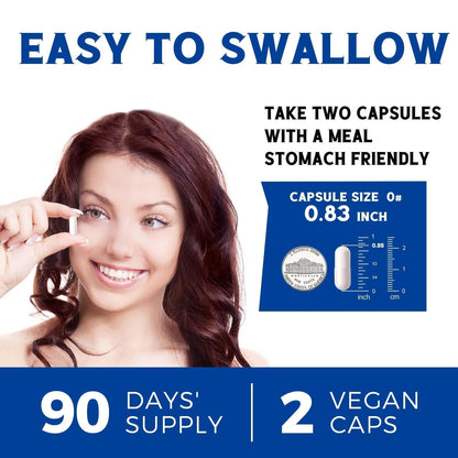 Vitalibre 10 in 1 Magnesium Complex, 420mg Elemental Magnesium 120 Capsules | Ultra Strength, Max Absorption | Chelated Magnesium Supplement for Women Men Nerves, Bone & Heart Health | Non-GMO
