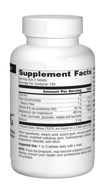 Source Naturals Ultra-Mag High-Efficiency Magnesium Complex - Maintains Muscle