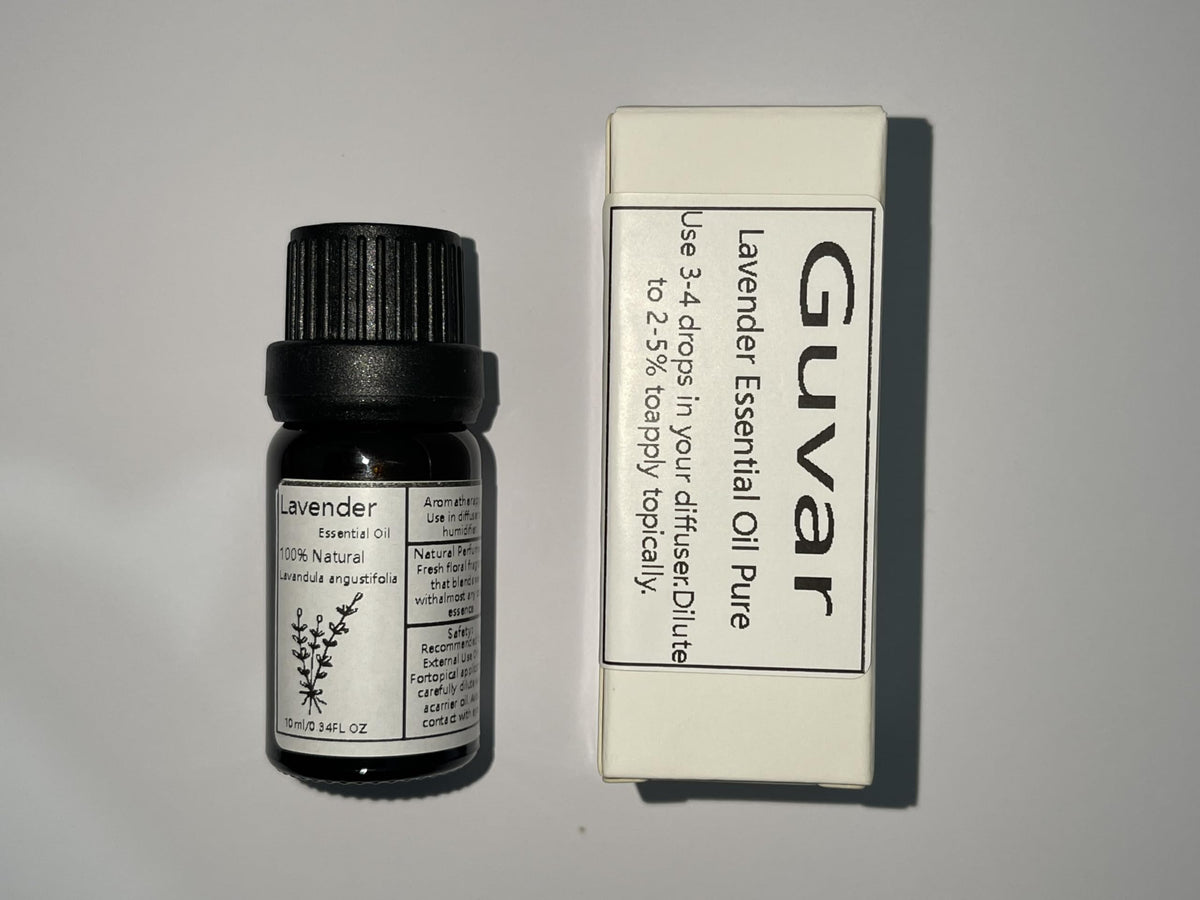 Guvar Lavender Essential Oil Pure for Diffuser for Aromatherapy and Home 100% Pure Natural Extraction
