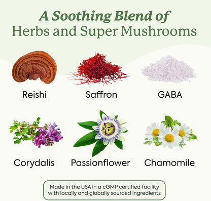 Plant People WonderSleep Mushroom Gummies Supplement for Sleep, Trial Size