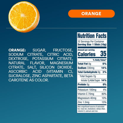 DripDrop Hydration Berry & Orange Bundle, Electrolyte Packets, 64 Count | Berry, Orange; 3X Electrolytes; Potassium, Magnesium, Zinc, Vitamin C; Single Serve; Portable; Daily Use, Workouts, Travel