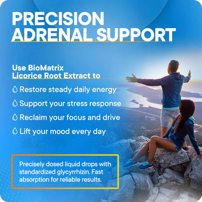 Licorice Root Extract for Cortisol & Adrenal Support, 0.87 mg Glycyrrhizin per Drop, Clinical-Grade Liquid Tincture, Adaptogen for Stress, HPA Axis Supplement, 1,200 Drops, 2 fl oz