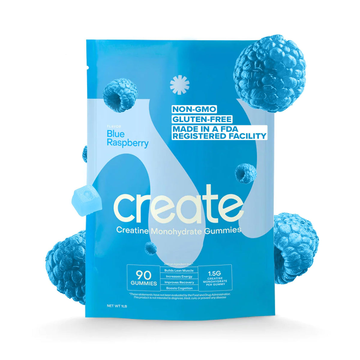 Create Creatine Monohydrate Gummies for Men & Women, Boost Focus, Strength