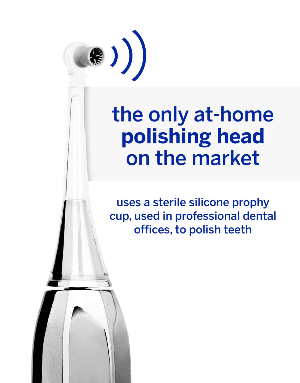 Supersmile Zina45 Deluxe Sonic Pulse Toothbrush, Rose Gold, Rechargeable
