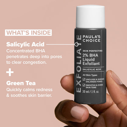 Paula's Choice Skin Perfecting 2% BHA Liquid Salicylic Acid Exfoliant, Gentle Facial Exfoliator