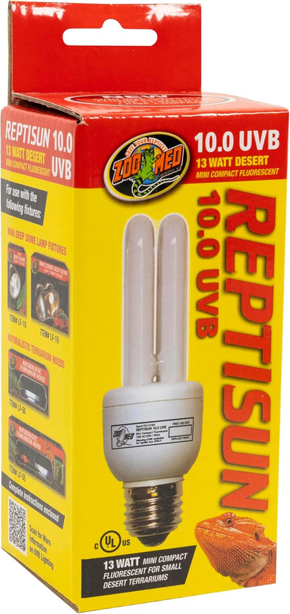 Zoo Med ReptiSun 10.0 Mini Compact Fluorescent Lamp 13 Watts