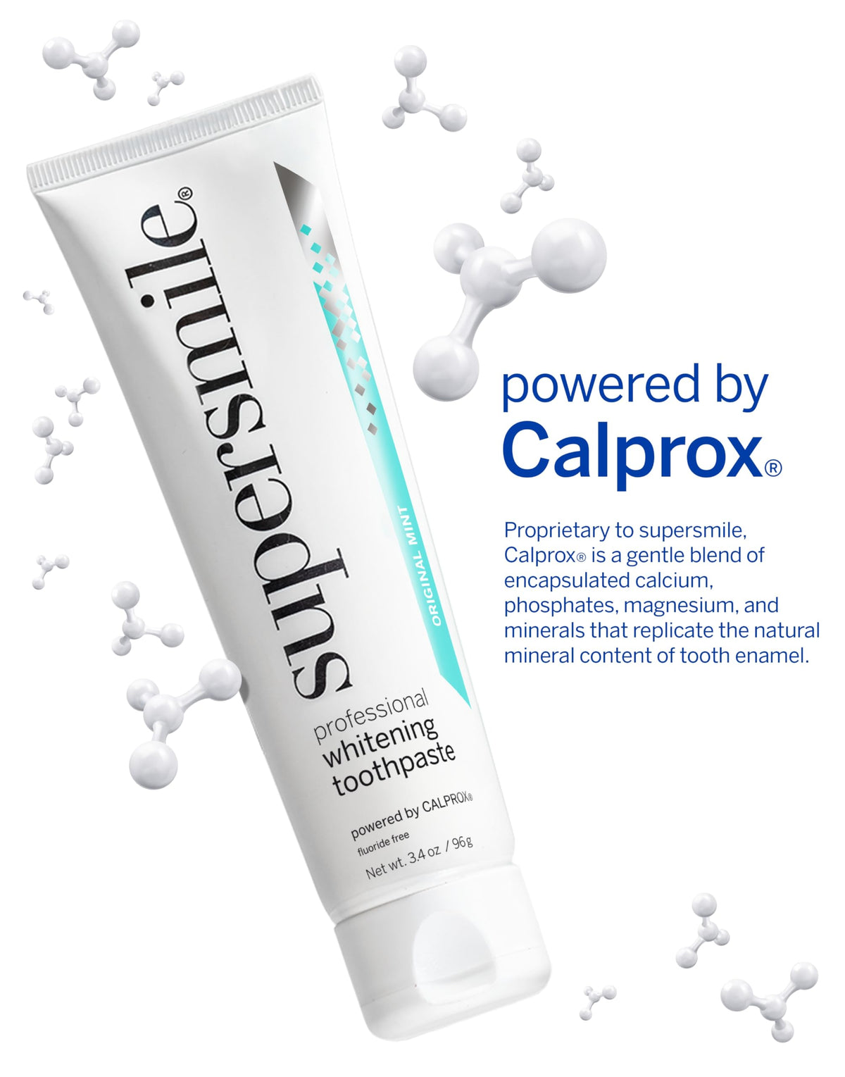 Supersmile Original Mint Whitening Toothpaste, 8 Oz, Whitens 6 Shades