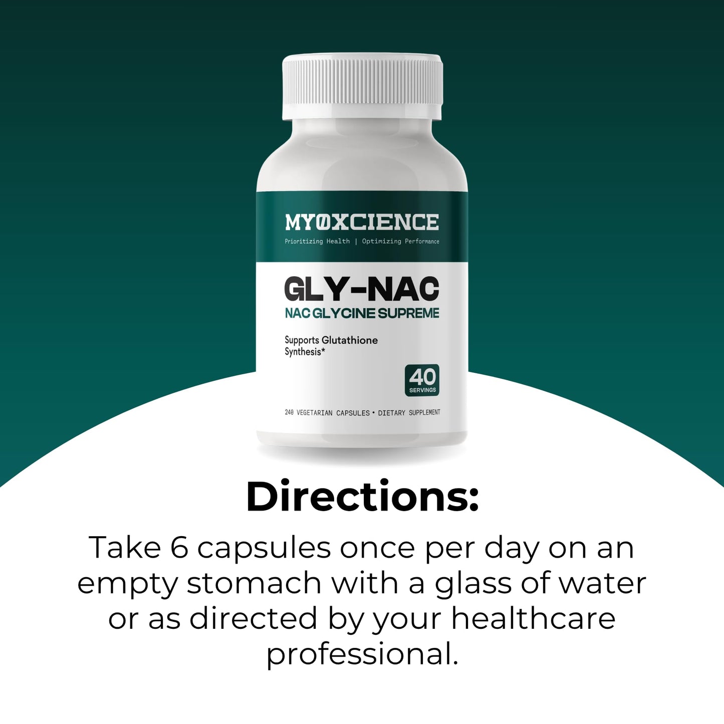 MYOXCIENCE NAC Glycine Supreme | N-Acetyl-L-Cysteine, Glycine, and Taurine Combination (Natural Peach and Pineapple Flavor) (30 Servings)