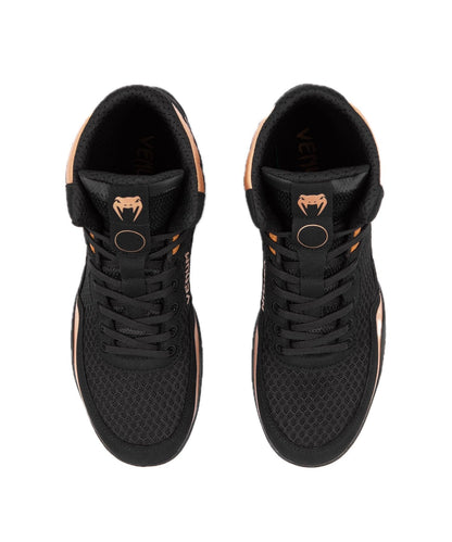 Venum Men's Women's Wrestling Boxing Elite Shoe - Black/Bronze