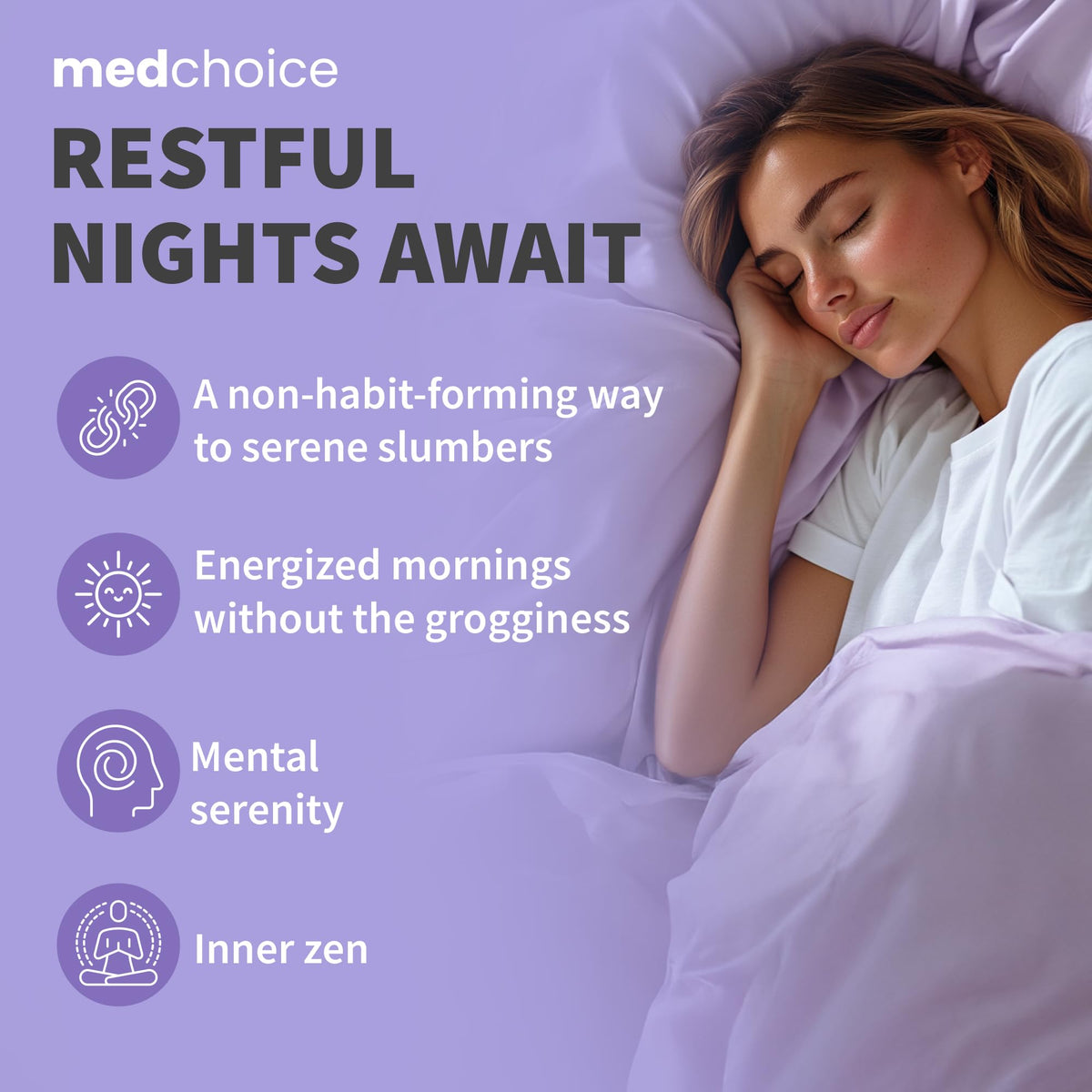 MedChoice 12-in-1 Melatonin 10mg Extra Strength Sleep Capsules, 90ct