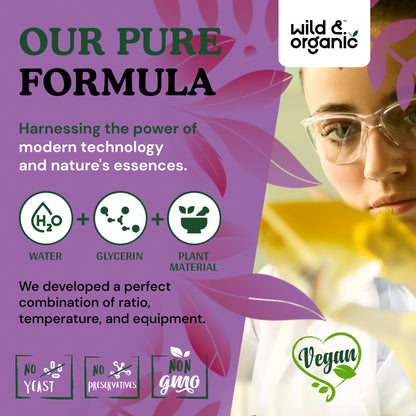 Wild & Organic Saffron Supplements 88.5 mg - Mood, Focus & Eye Support - Saffron Extract Liquid Drops - Add to Tea - 5-Month Supply - Crocus Sativus Herb - Vegan, Sugar & Alcohol-Free Tincture - 4 oz