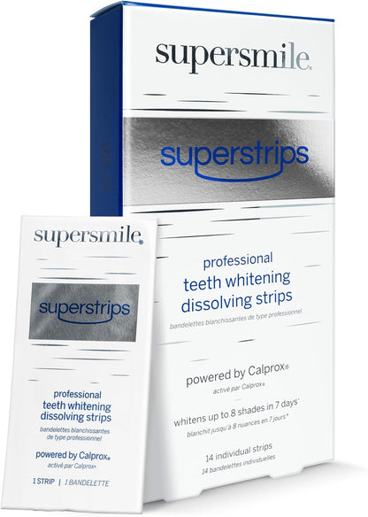 Supersmile Dissolving Superstrips, Professional Teeth Whitening Strips