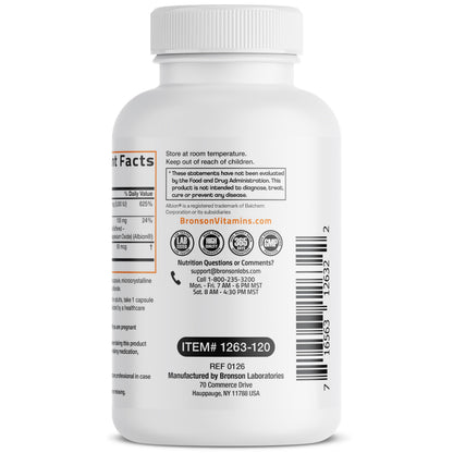 Bronson Vitamin K2+D3 Magnesium Glycinate Supplement, 60 Capsules | 3-in-1 Bone & Heart Health Support Formula, Non-GMO, Gluten Free, Soy Free