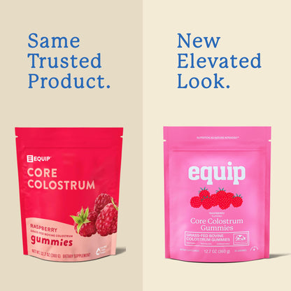 Equip Foods Core Bovine Colostrum Powder - 3,000mg Grass Fed Colostrum Supplement - Gut Health, Immunity, Recovery Lactoferrin Supplements - Keto Friendly Bovine Colostrum, 30 Servings, Unflavored