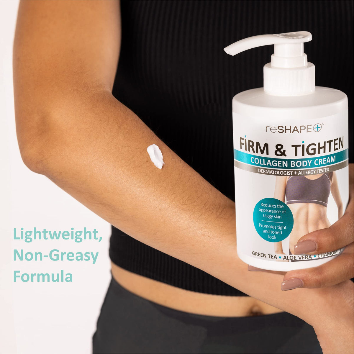 Reshape+ Collagen Body & Face Cream Moisturizing Skin Care Lotion, Skin Tightening Cellulite