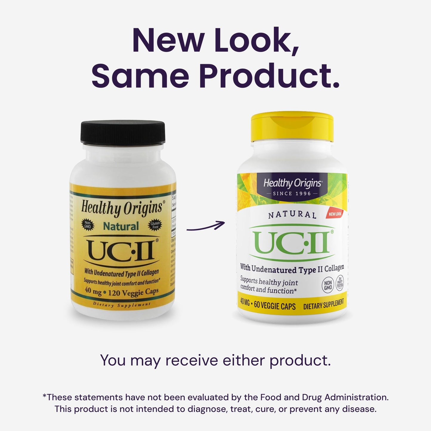 Healthy Origins UC-II Collagen 40 mg, 120 Veggie Caps