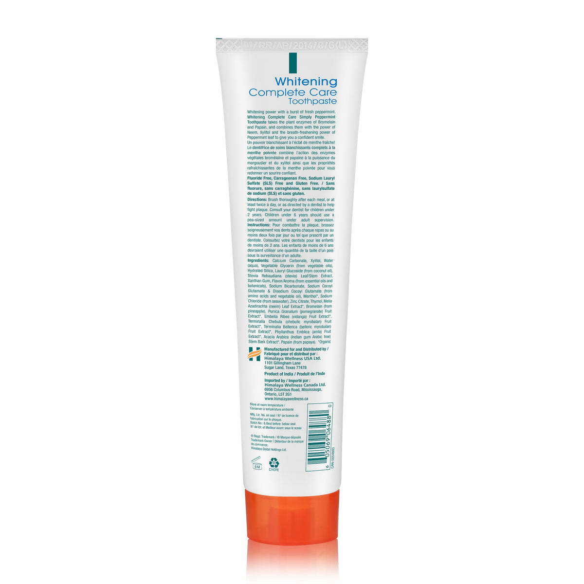 Himalaya Botanique Whitening Complete Care Toothpaste Mint, 5.29 oz, 2 Pack