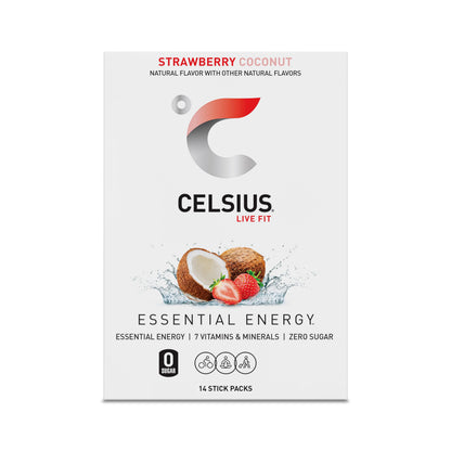 CELSIUS On-The-Go Powder Stick Packs, Zero Sugar (14 Sticks per Pack)
