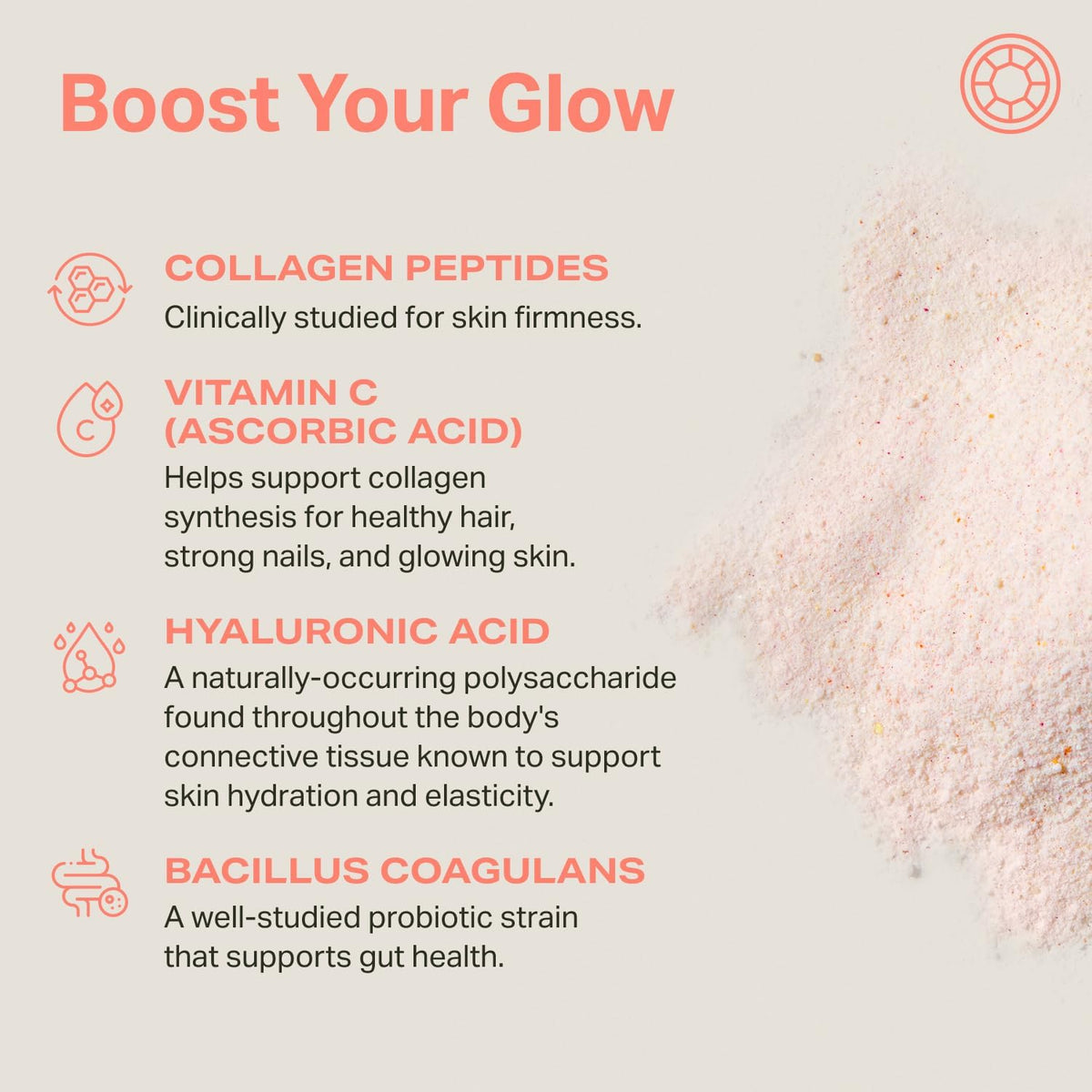Proper The Corals Beauty Glow - Collagen Peptides Powder with Vitamin C MSM