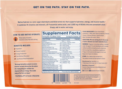 NativePath Hydrate Stick Pack Peach Mango & Mixed Berry Bundle – Zero Sugar Electrolytes with BCAAs