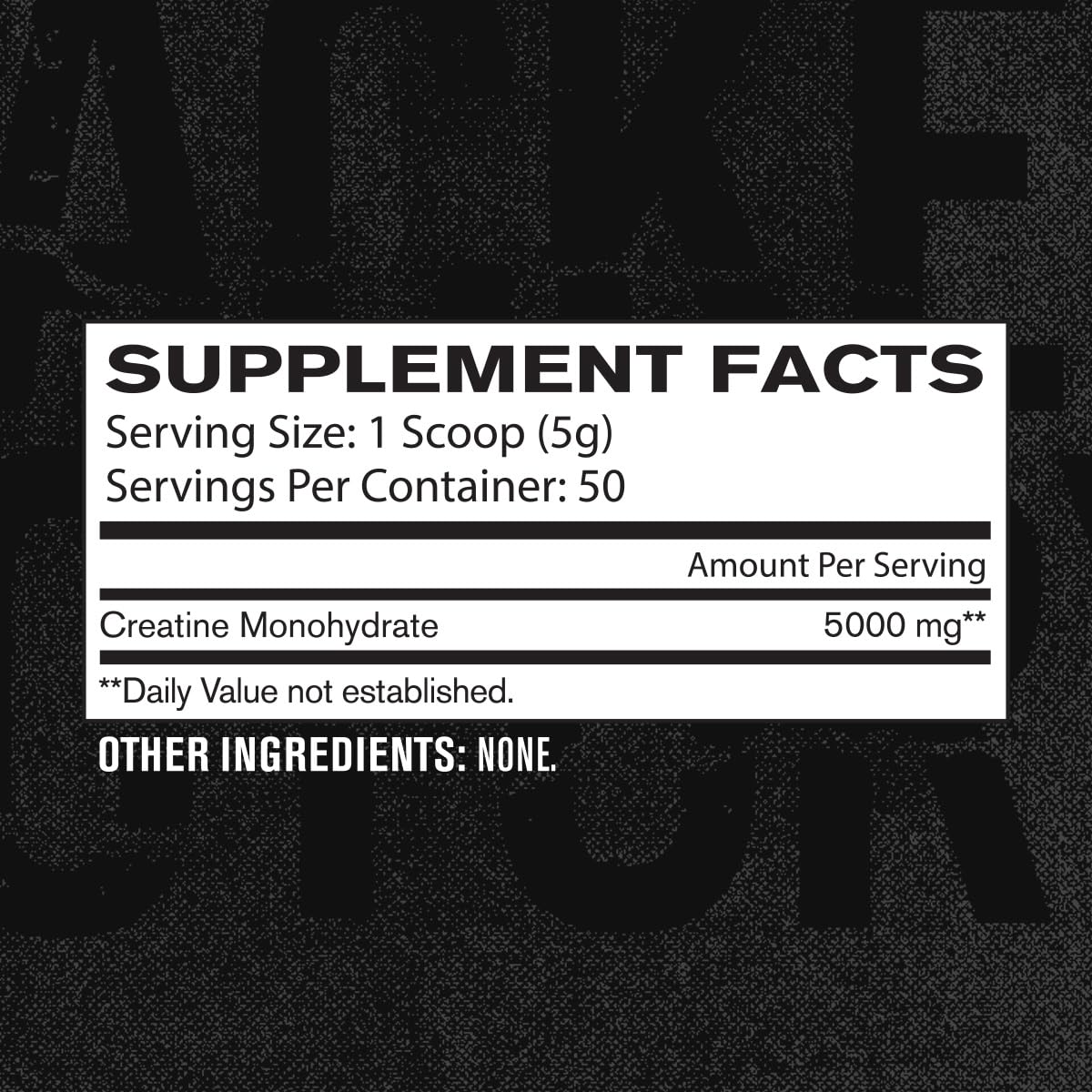 Jacked Factory Creatine Monohydrate Powder 250g - Creatine Supplement for Muscle
