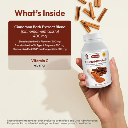 ANDREW LESSMAN ProCaps Cinnamon 400 mg 60 Capsules