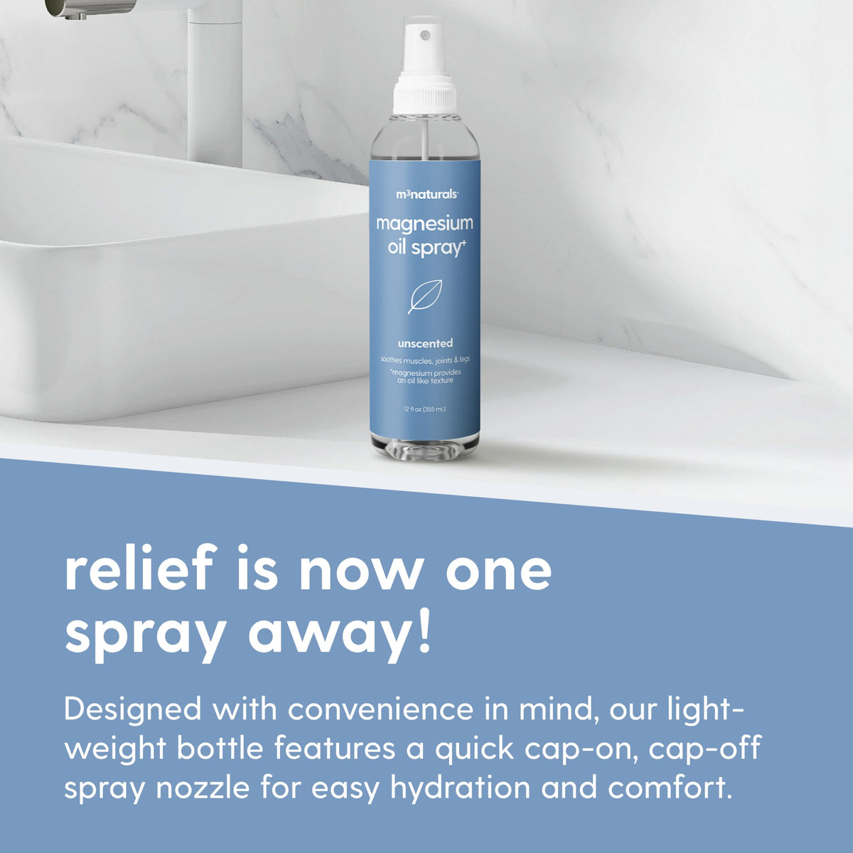 High Absorption Topical Magnesium Roll on for Kids & Adults (3 Fl Oz)