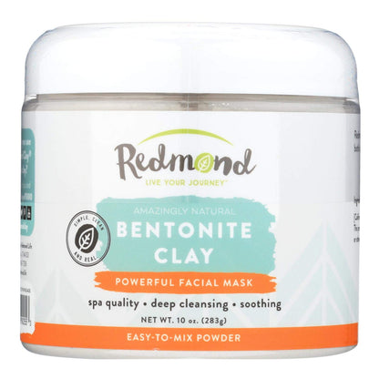 REDMOND Clay - Bentonite Clay of 1000 Uses, Soothing Facial Mask, 10 Ounce (1 Pack)