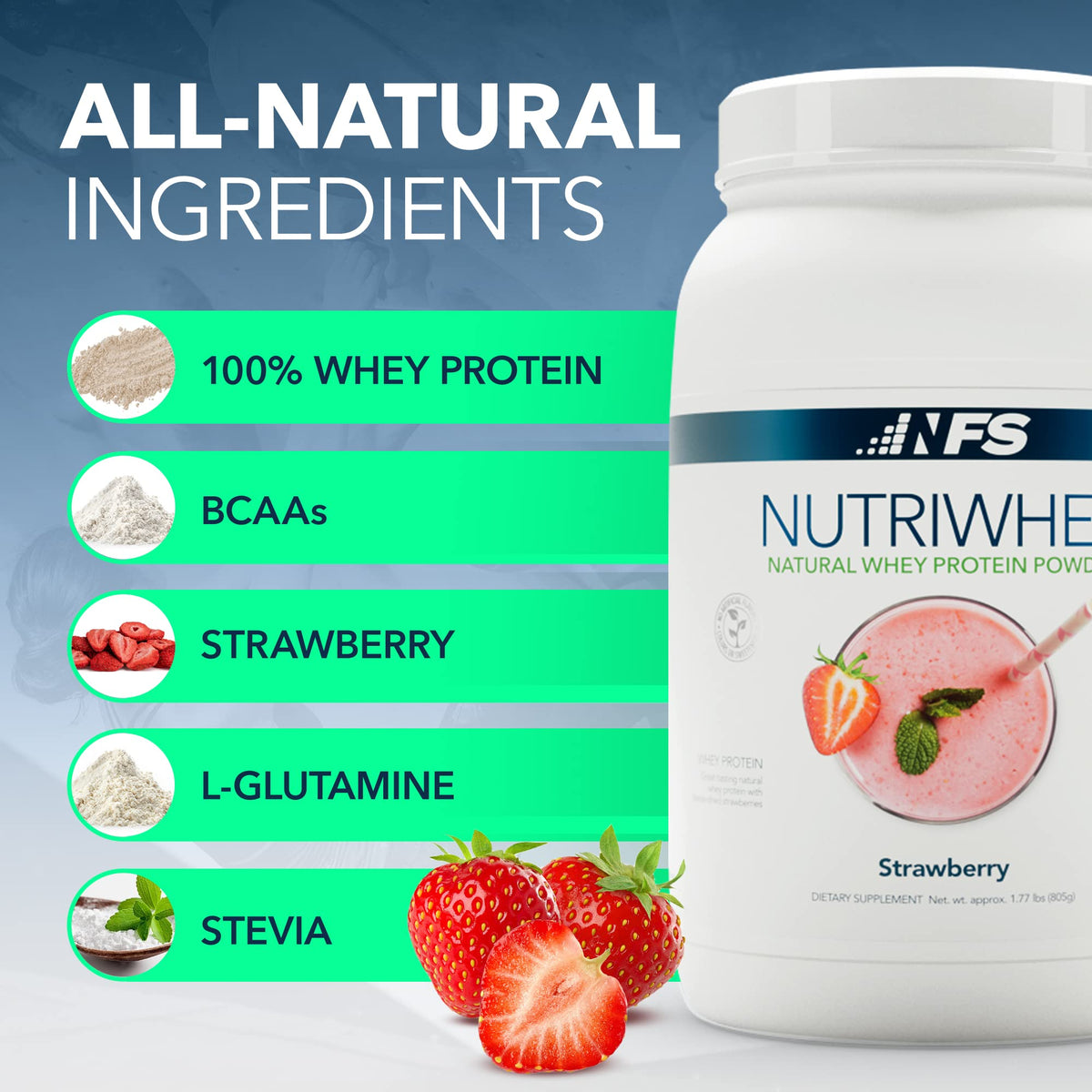 NF Sports Post Workout Nutri Whey Protein Powder, Dietary Supplement, Amino Energy