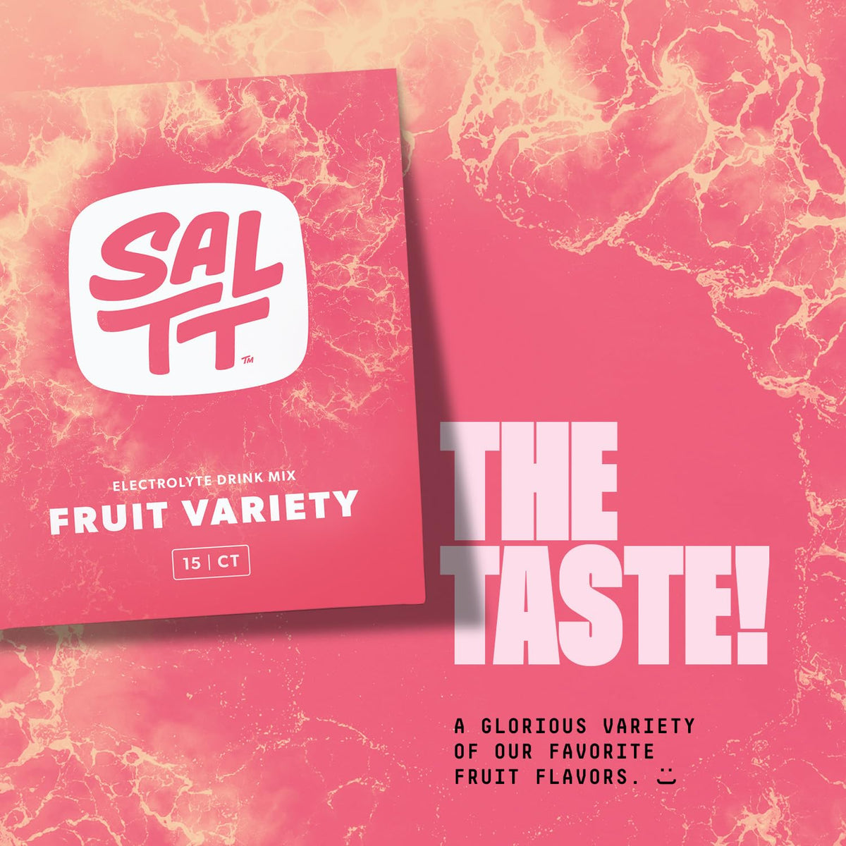 SALTT Electrolyte Packets - Fruit Variety (30 Sticks) - Zero Sugar