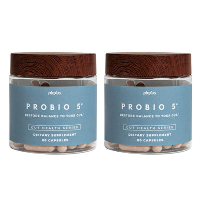Plexus® ProBio 5®, 60 Capsules | 3 Billion CFU from 5 probiotic strains to support gut microbiome balance and healthy digestion