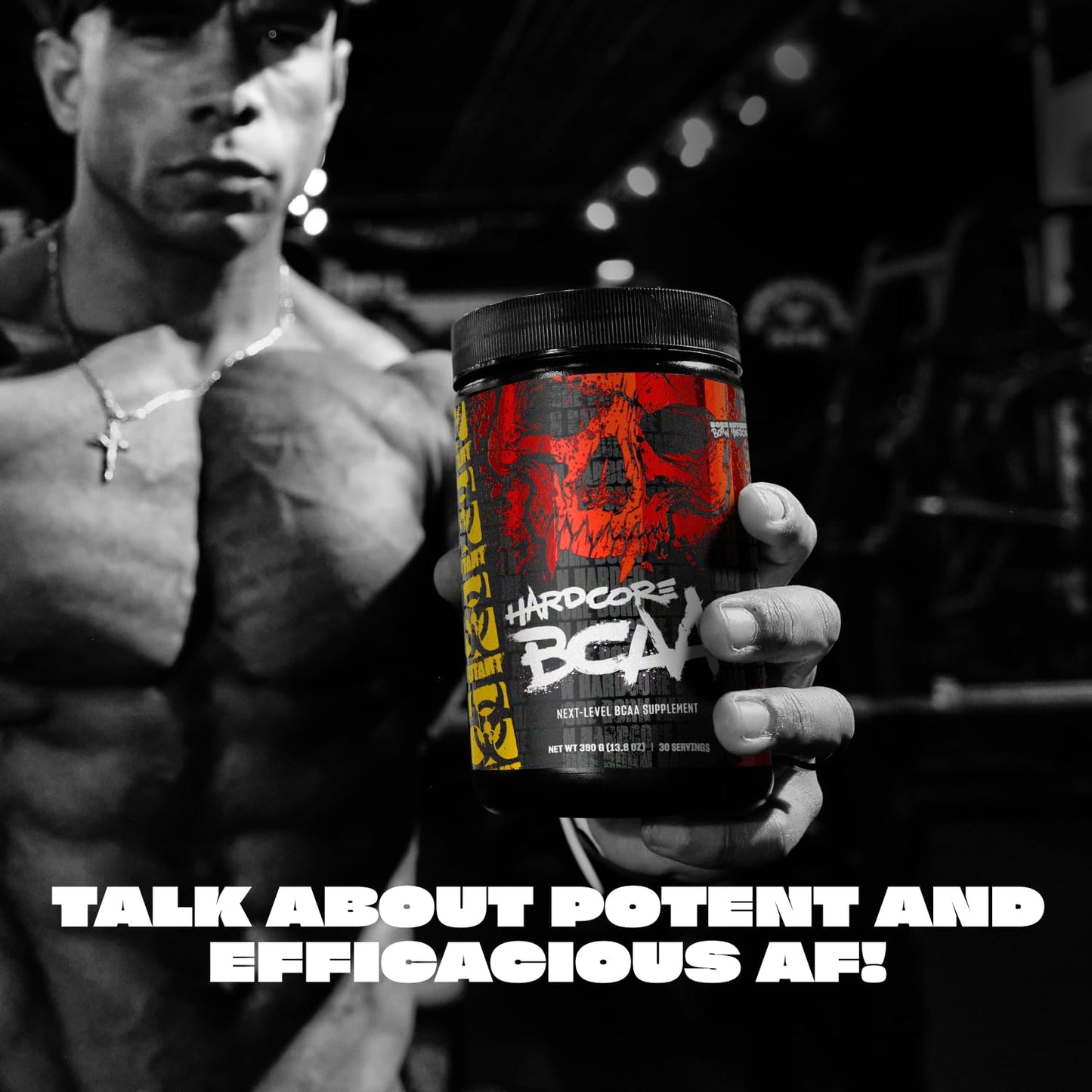 Mutant Hardcore BCAA - Pre, Intra or Post Workout – BCAA Next Level branched-Chain Amino Acids Supplement – Hydration + Recovery - 30 Serving - Blue Raspberry