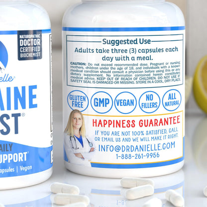 Best Migraine Relief Product with Magnesium - Migraine Assist Supplement with Quercetin, Feverfew, Butterbur, CoQ10 from Dr. Danielle, 90 Capsules