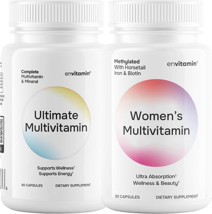 envitamin Women's Multivitamin and Ultimate Multivitamin Bundle (2 Products)