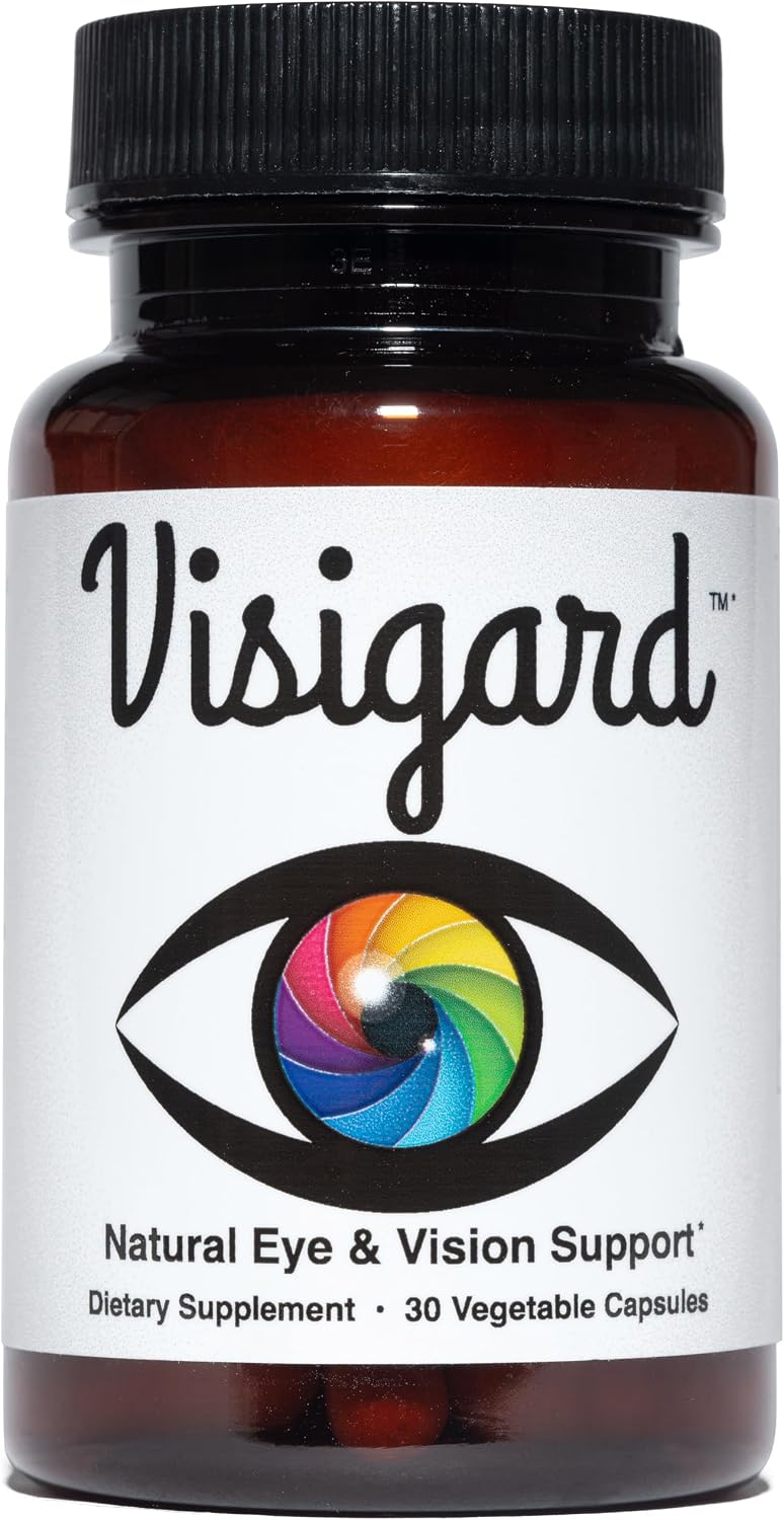 Visigard Natural Eye and Vision Support Supplement, Vegan, Gluten-Free | Delivers Lutein and 7 Antioxidants to Protect Macular and Retinal Health While Keeping Eyesight Crystal Clear, 30-Day Supply