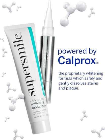 Supersmile Whitening Glow Gift Set, 4-Piece Travel Whitening