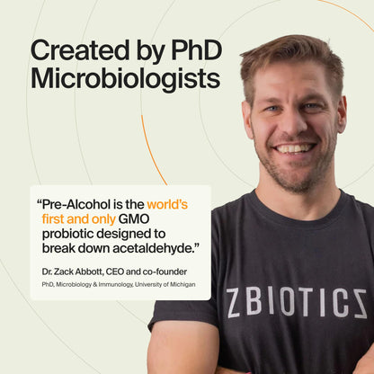ZBiotics — Feel Better After Drinking, Wake Up Refreshed, Science-Backed, Patented Probiotic, Travel-Friendly, 3-Pack of 0.47 Fl Oz Bottles