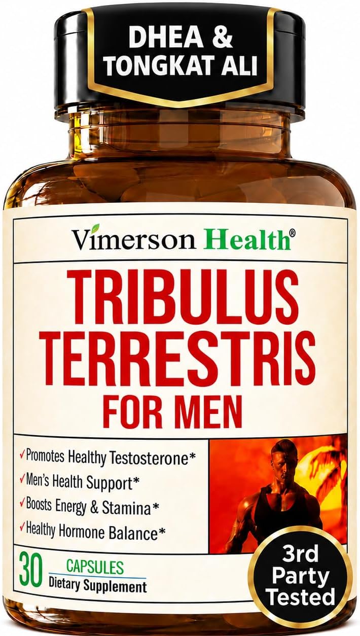 Tribulus Terrestris For Men with DHEA 100mg, Tongkat Ali & Zinc – 30 Caps