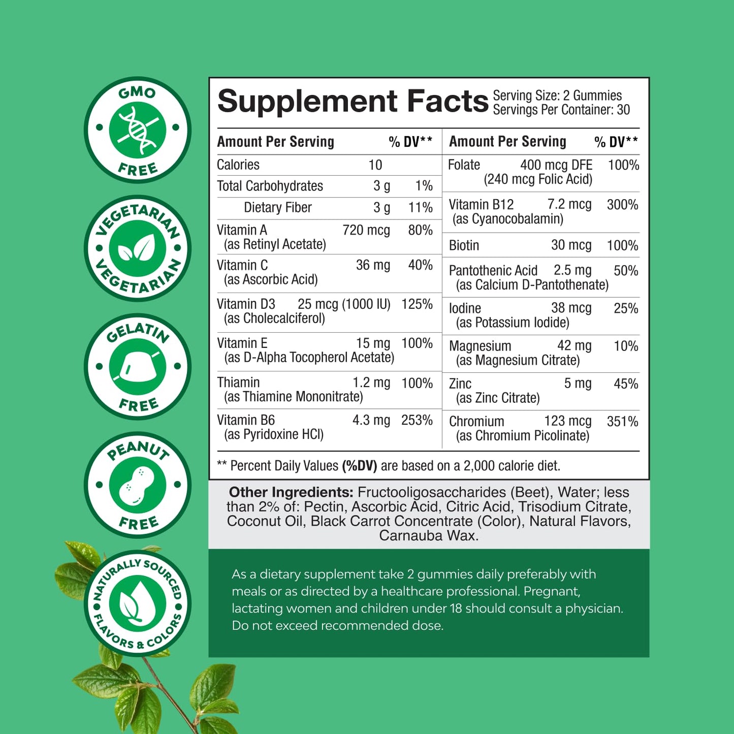 Teen Multivitamin Gummies 12-17 - Teen Boys & Girls Gummy Vitamins for Better Skin, Immune Strength, Mood & Energy Support - Teenage Girl & Boy Supplements with Zn, Mg, Vitamin A, C, D & E - 60 Ct