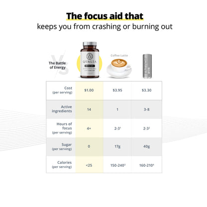 Qualia FOCUS Brain Booster Supplement | A Powerful Nootropic Designed to Deliver