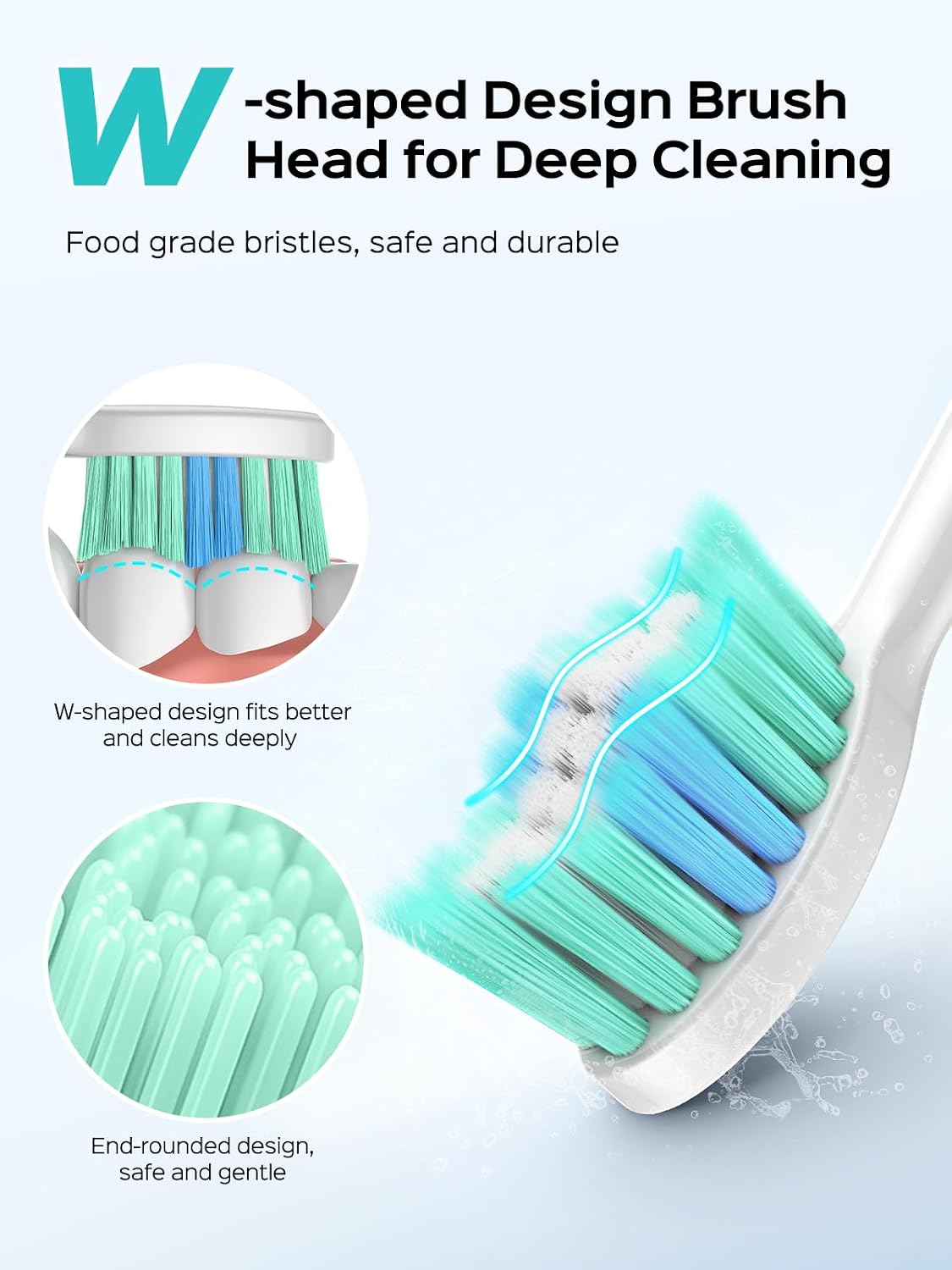 COSLUS Water Dental Flosser Tooth Pick: 10 Levels Smooth Control Portable Wireless Electric Toothbrush for Adults and Kids Rechargeable Black and Green